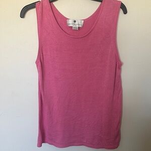 Vintage Saks Fifth Avenue Knit Pink Tank Top